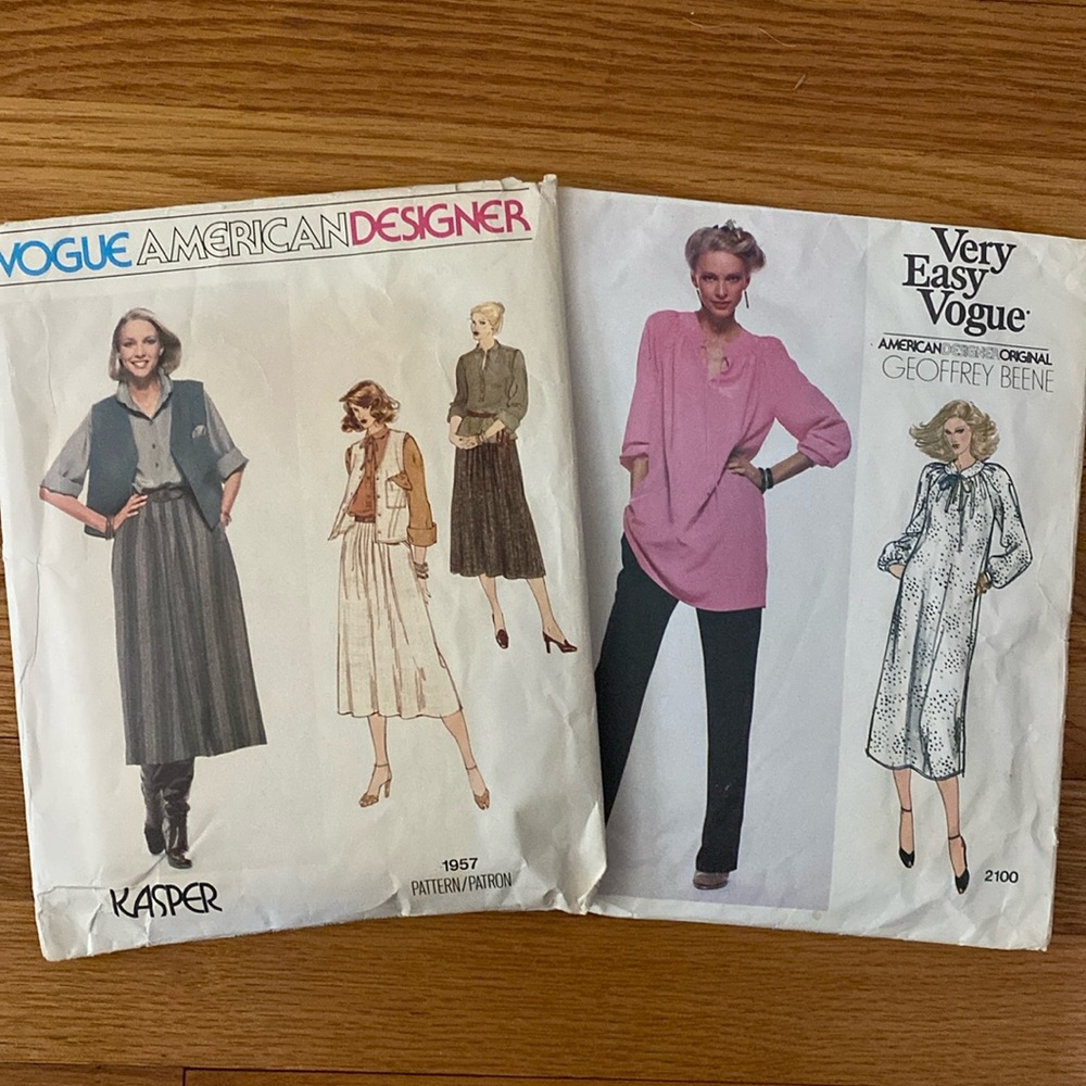 VTG Vogue American Designer Patterns Set/2